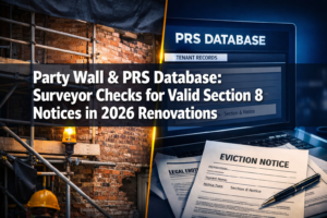 Party Wall Implications of PRS Database Registration: Surveyor Checks for Valid Section 8 Notices in 2026 Renovations