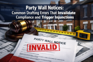 Party Wall Notices: Common Drafting Errors That Invalidate Compliance and Trigger Injunctions
