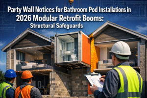 Party Wall Notices for Bathroom Pod Installations in 2026 Modular Retrofit Booms: Structural Safeguards