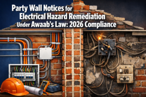 Party Wall Notices for Electrical Hazard Remediation Under Awaab’s Law: 2026 Compliance for Adjoining Properties