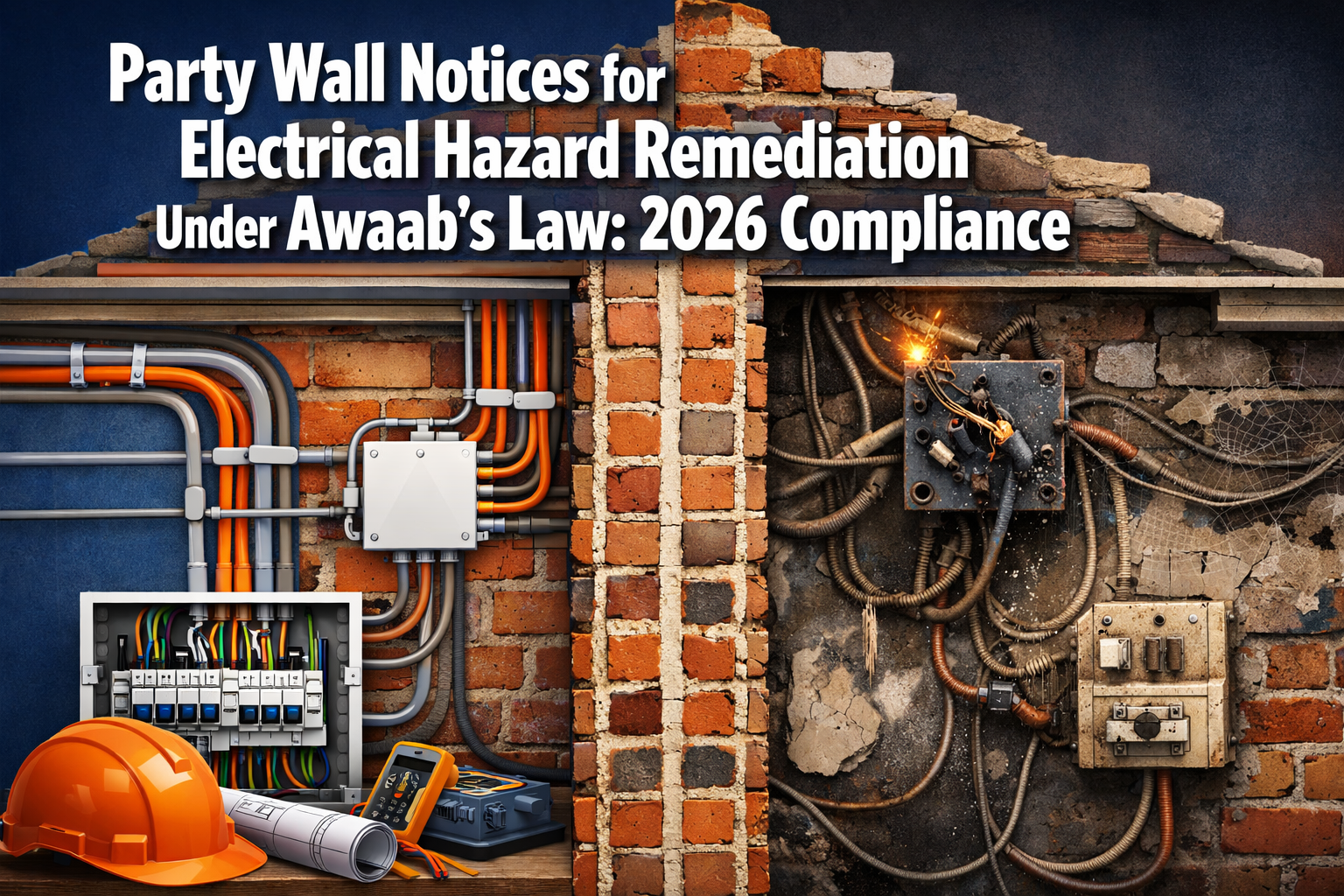 Party Wall Notices for Electrical Hazard Remediation Under Awaab’s Law: 2026 Compliance for Adjoining Properties