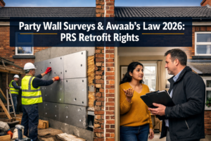 Party Wall Surveys for Private Rented Sector Retrofit Works: Navigating Awaab’s Law 2026 Hazard Extensions and Tenant Rights