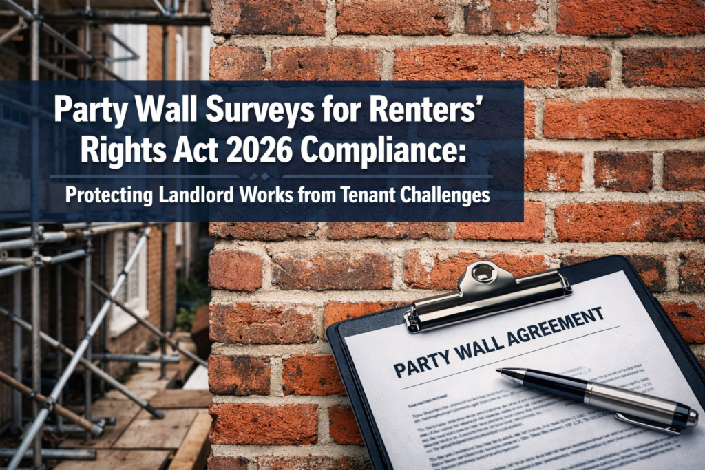 Party Wall Surveys for Renters’ Rights Act 2026 Compliance: Protecting Landlord Works from Tenant Challenges