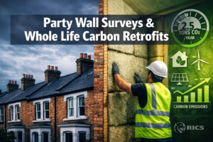 Party Wall Surveys for Whole Life Carbon Retrofits: RICS Protocols Under 2026 Sustainability Reporting