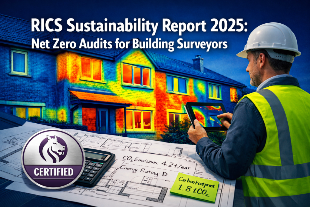 RICS Sustainability Report 2025: Actionable Insights for Building Surveyors in 2026 Net Zero Audits