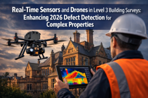 Real-Time Sensors and Drones in Level 3 Building Surveys: Enhancing 2026 Defect Detection for Complex Properties