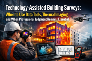 Technology-Assisted Building Surveys: When to Use Data Tools, Thermal Imaging, and When Professional Judgment Remains Essential