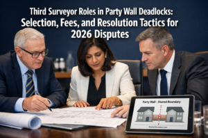Third Surveyor Roles in Party Wall Deadlocks: Selection, Fees, and Resolution Tactics for 2026 Disputes