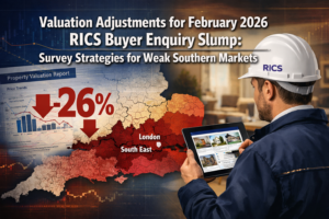 Valuation Adjustments for February 2026 RICS Buyer Enquiry Slump: Survey Strategies for Weak Southern Markets