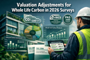 Valuation Adjustments for Whole Life Carbon in 2026 Surveys: Applying RICS 2nd Edition PAS 2080 Protocols