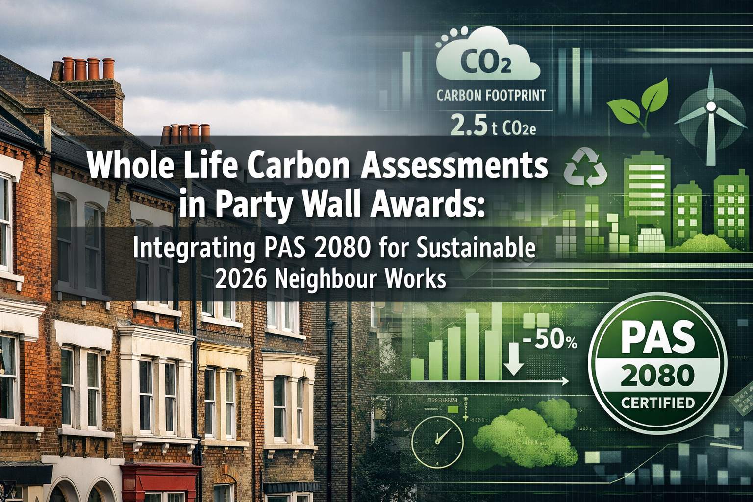 Whole Life Carbon Assessments in Party Wall Awards: Integrating PAS 2080 for Sustainable 2026 Neighbour Works