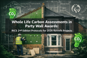Whole Life Carbon Assessments in Party Wall Awards: RICS 2nd Edition Protocols for 2026 Retrofit Projects