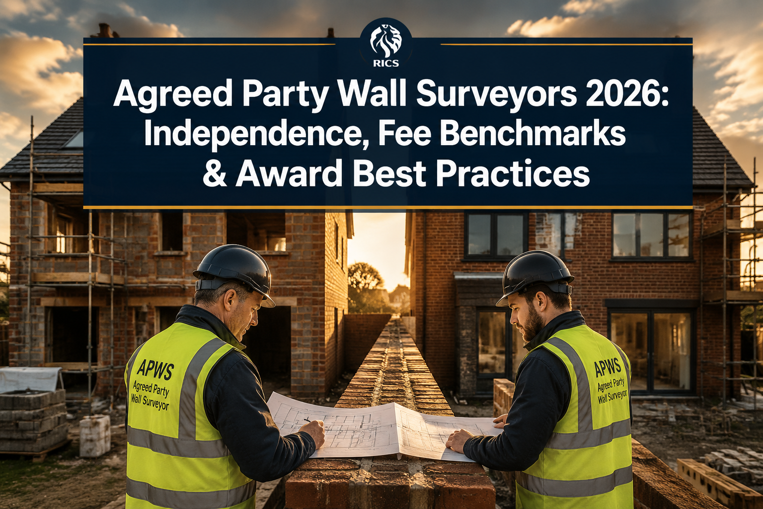 Agreed Party Wall Surveyors: Ensuring Independence, Fee Benchmarks, and Award Best Practices for 2026 Builds