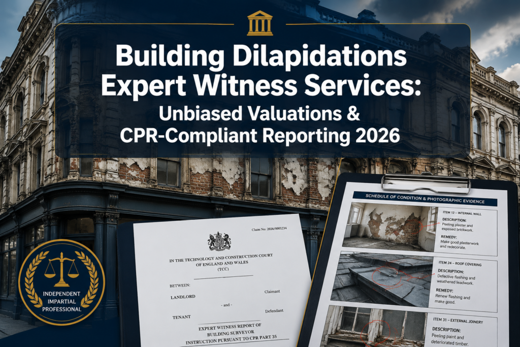 Building Dilapidations as Expert Witness Services: Unbiased Valuations and CPR-Compliant Reporting for 2026 Disputes