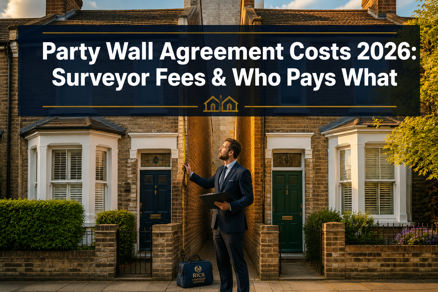 Cost Breakdown of Party Wall Agreements in 2026: Surveyor Fees, Who Pays What, and Budgeting for Disputes