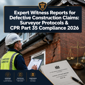 Expert Witness Reports for Defective Construction Claims: Surveyor Protocols and CPR Part 35 Compliance in 2026 Disputes