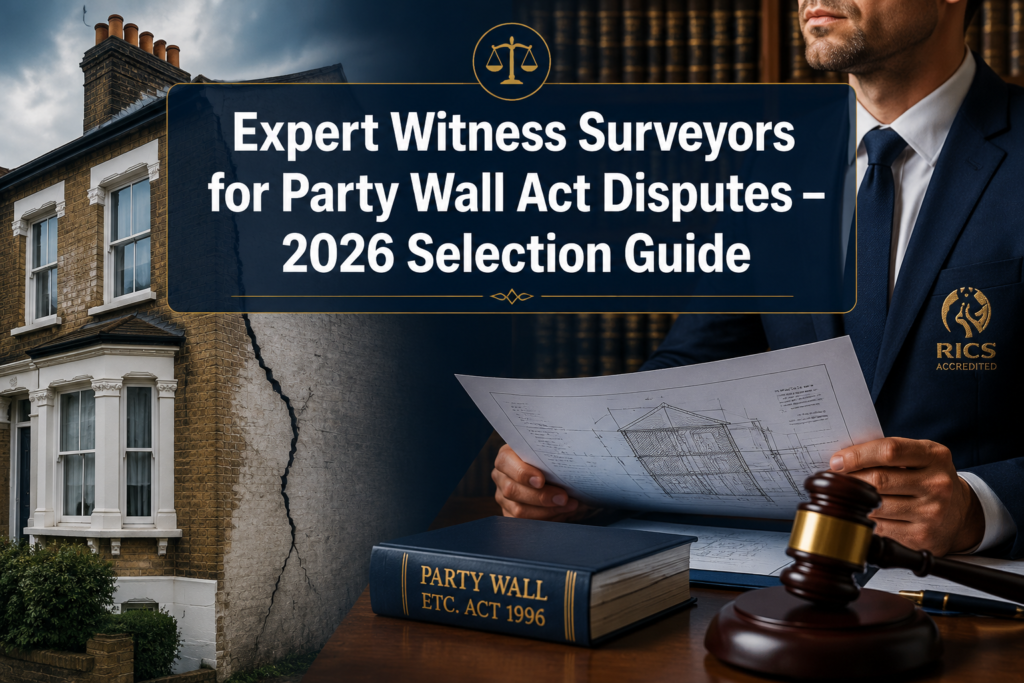 Expert Witness Surveyors for Party Wall Act Disputes: Profiles, Case Wins, and 2026 Selection Guide