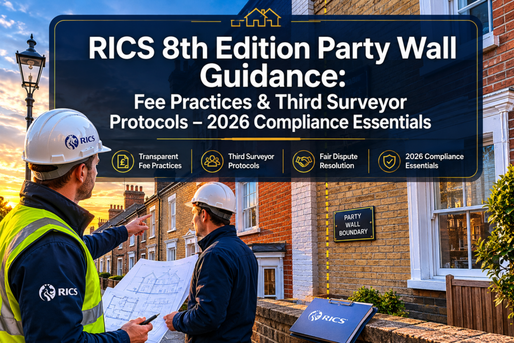 Fee Practices and Third Surveyor Protocols in RICS 8th Edition Party Wall Guidance: 2026 Compliance Essentials