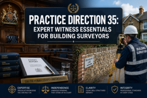 Practice Direction 35 Essentials for Building Surveyors Acting as Expert Witnesses: Report Writing and Court Preparation
