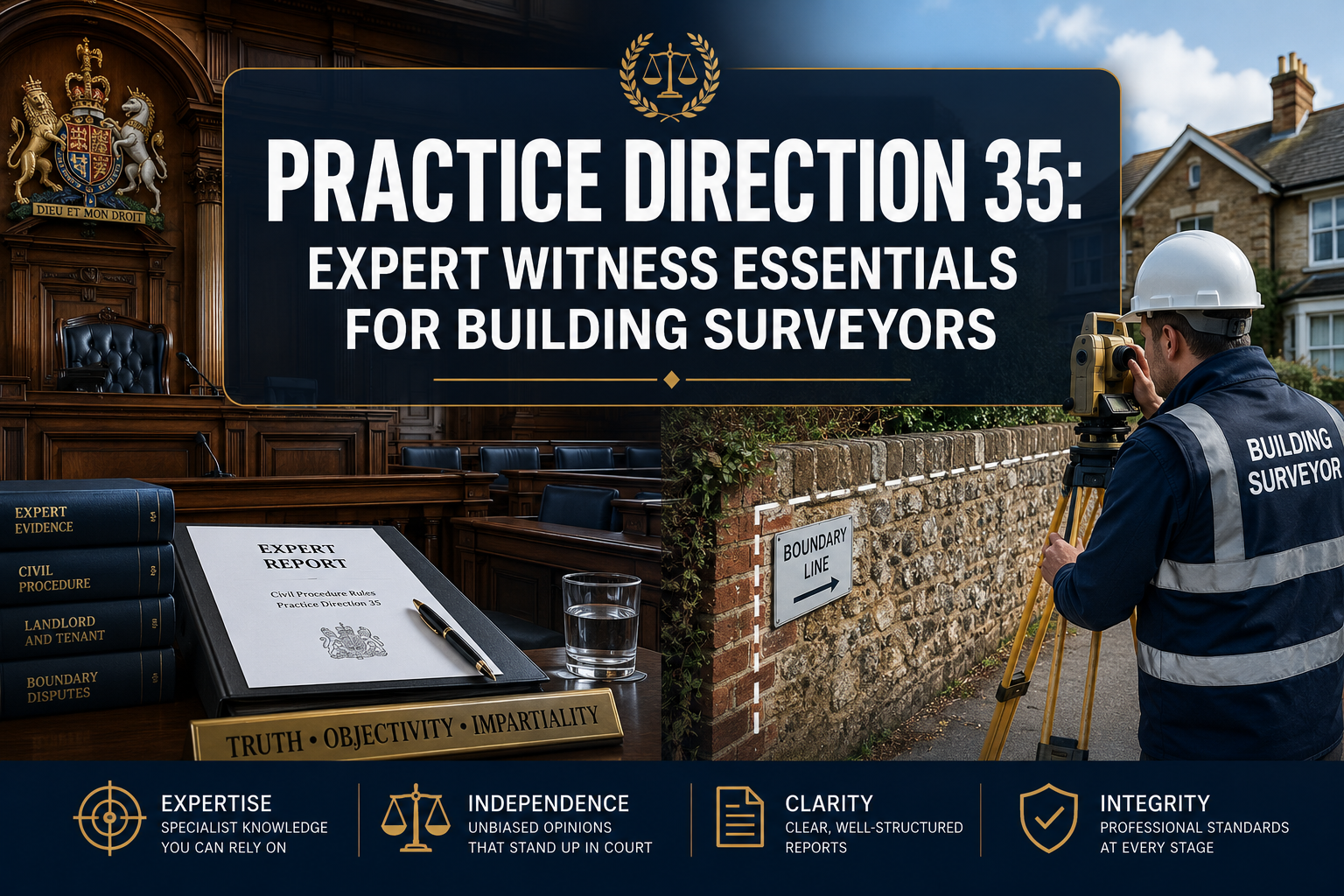 Practice Direction 35 Essentials for Building Surveyors Acting as Expert Witnesses: Report Writing and Court Preparation