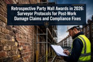 Retrospective Party Wall Awards in 2026: Surveyor Protocols for Post-Work Damage Claims and Compliance Fixes