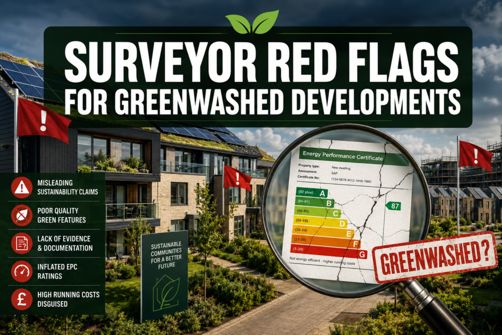 Surveyor Red Flags for ‘Greenwashed’ Developments: How to Assess Sustainability Claims in UK Property Valuations and Building Surveys