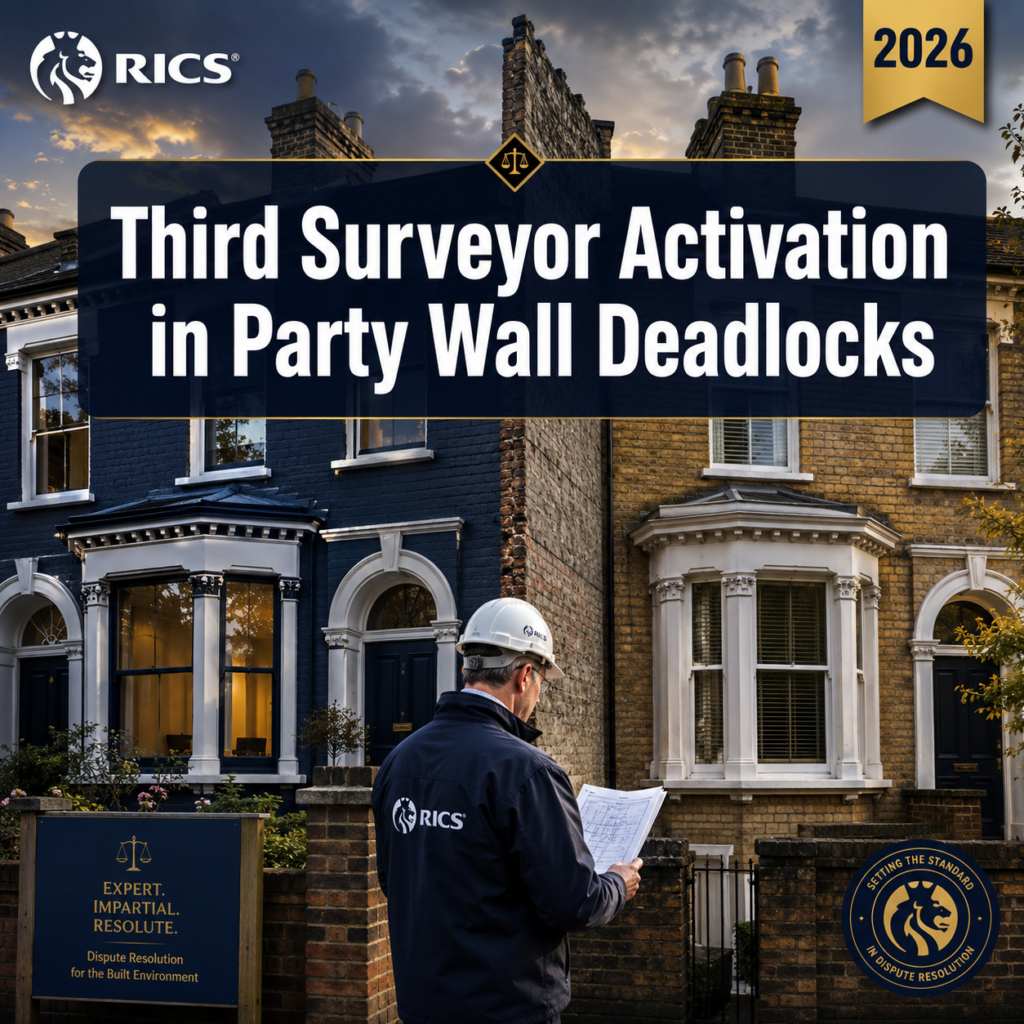 Third Surveyor Activation in Party Wall Deadlocks: RICS 8th Edition Protocols and Cost Recovery Tactics for 2026