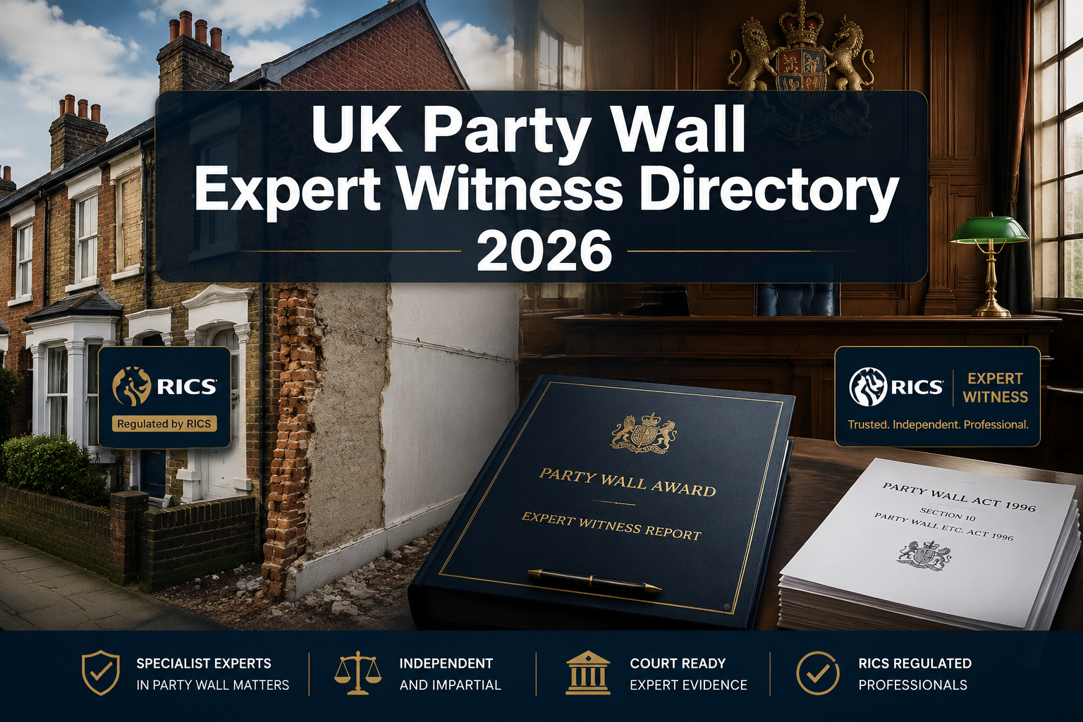 UK Party Wall Expert Witness Directory 2026: Profiles, Credentials, and Case Success Rates from Listed Specialists