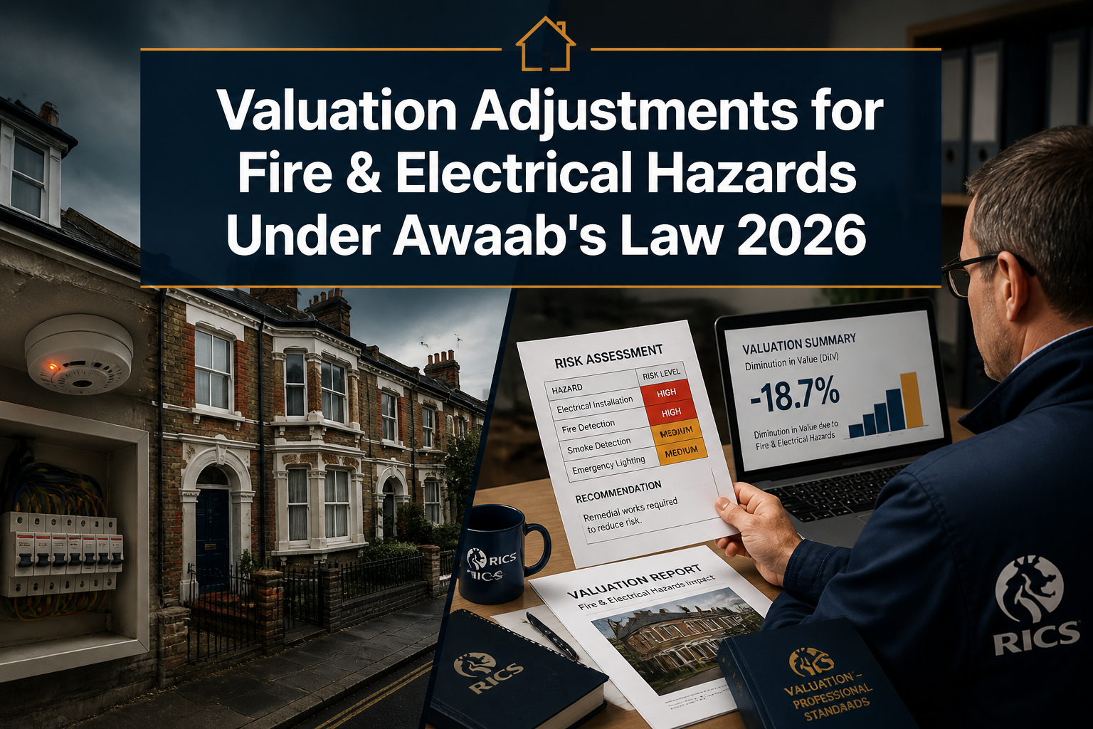 Valuation Adjustments for Fire and Electrical Hazards Under Awaab's Law 2026: Risk Quantification for PRS Properties
