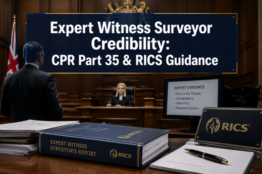 What Makes an Expert Witness Surveyor Credible Under CPR Part 35 and RICS Guidance?
