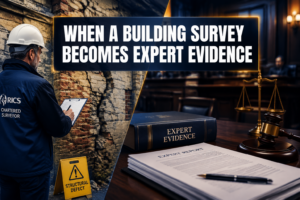 When a Building Survey Becomes Expert Evidence: The Red Flags That Change the Brief
