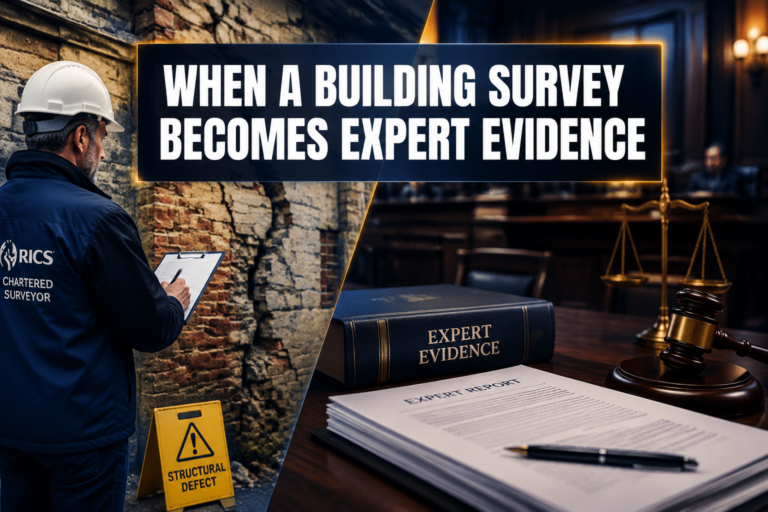 When a Building Survey Becomes Expert Evidence: The Red Flags That Change the Brief
