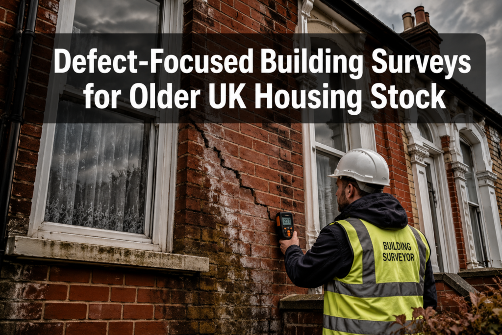 Defect‑Focused Building Surveys for Older UK Housing Stock: Damp, Subsidence and Structural Movement Explained