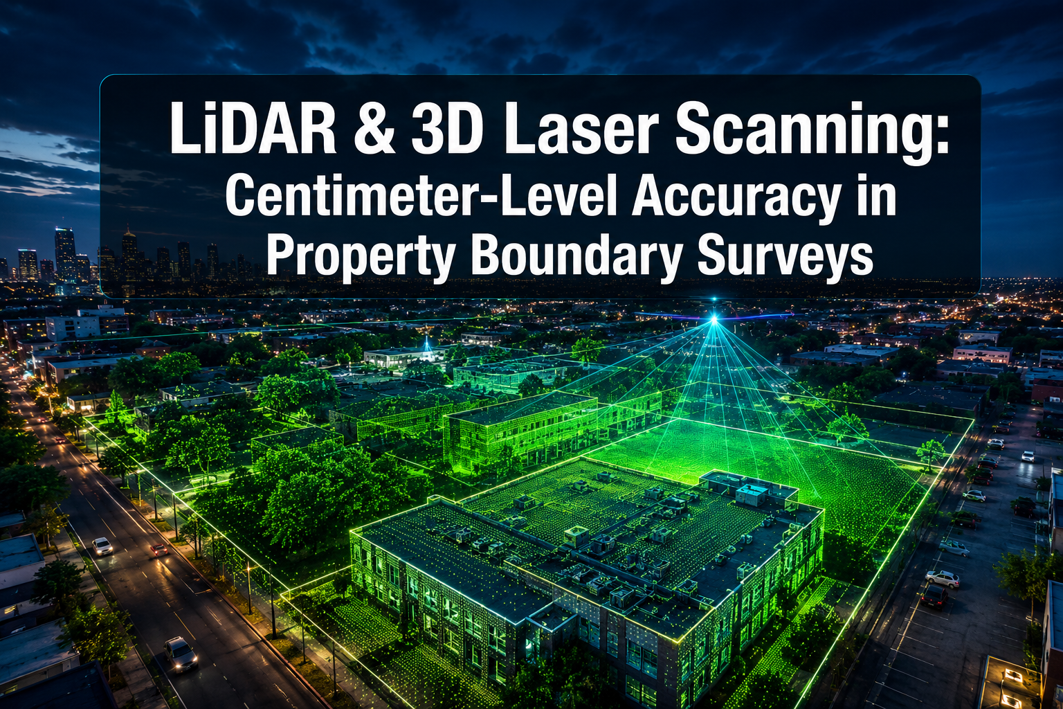 LiDAR and 3D Laser Scanning: Achieving Centimeter-Level Accuracy in Property Boundary Surveys