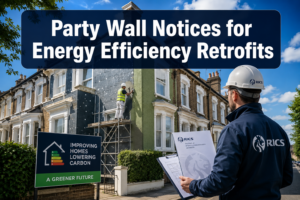 Party Wall Notices for Energy Efficiency Retrofits: Integrating RICS Sustainability Report 2025 Insights