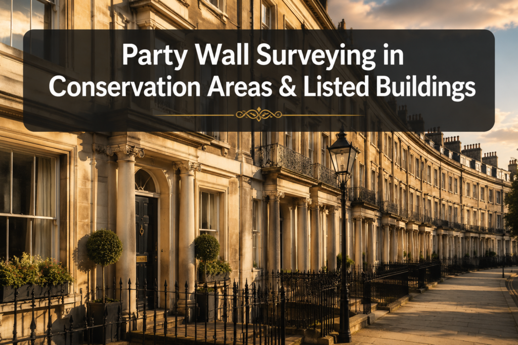 Party Wall Surveying in Conservation Areas and for Listed Buildings: Balancing Heritage Constraints and Neighbour Rights