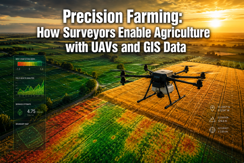Precision Farming: How Surveyors Enable Agriculture with UAVs and GIS Data