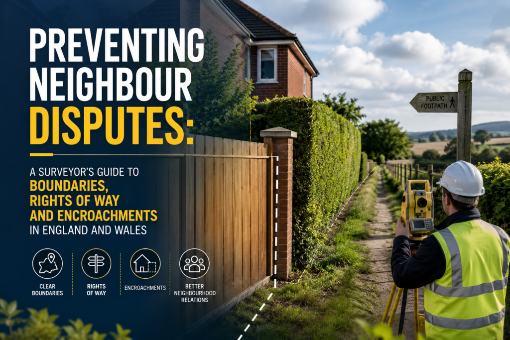 Preventing Neighbour Disputes: A Surveyor’s Guide to Boundaries, Rights of Way and Encroachments in England and Wales