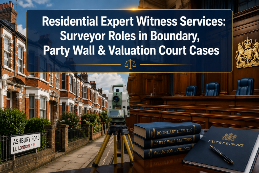 Residential Expert Witness Services: Surveyor Roles in Boundary, Party Wall, and Valuation Court Cases