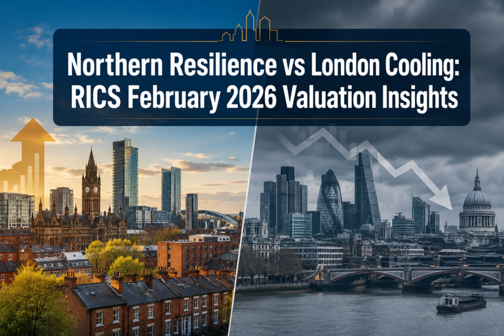 Valuation Insights from RICS February 2026 Survey: Northern Resilience vs London Cooling in Cautious Spring Markets