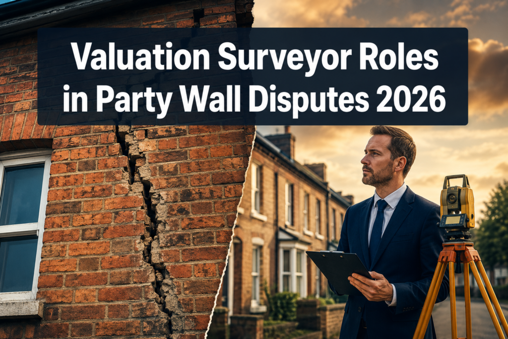 Valuation Surveyor Roles in 2026 Party Wall Disputes: Quantifying Damage Claims and Settlement Tactics