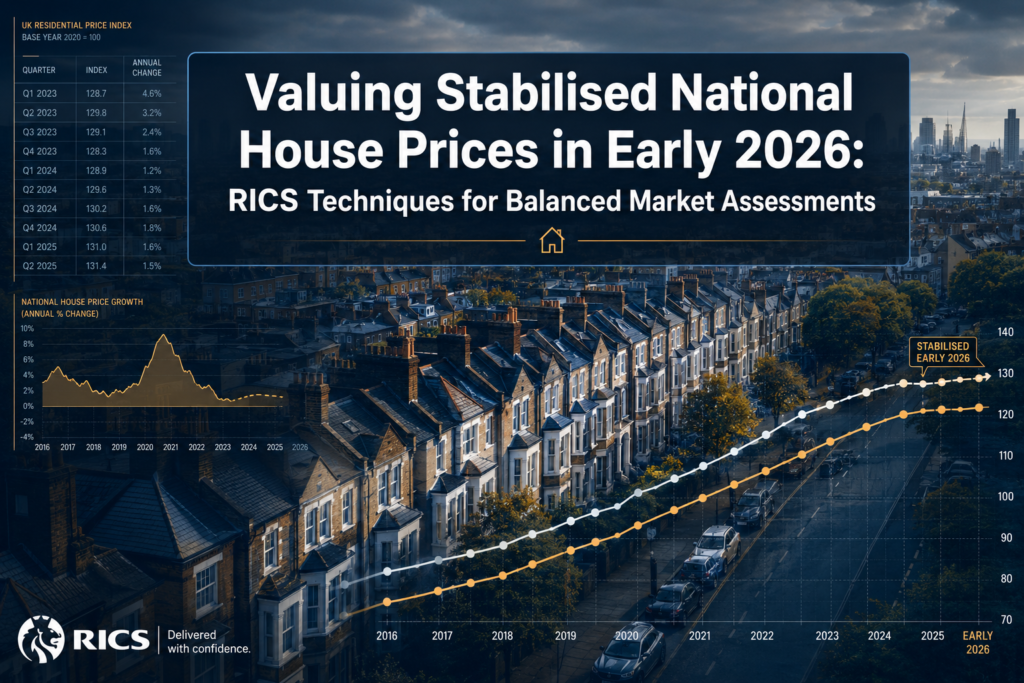Valuing Stabilised National House Prices in Early 2026: RICS Techniques for Balanced Market Assessments