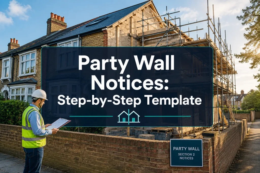 Party Wall Notices: Step-by-Step Template Guide for UK Homeowners Planning Extensions