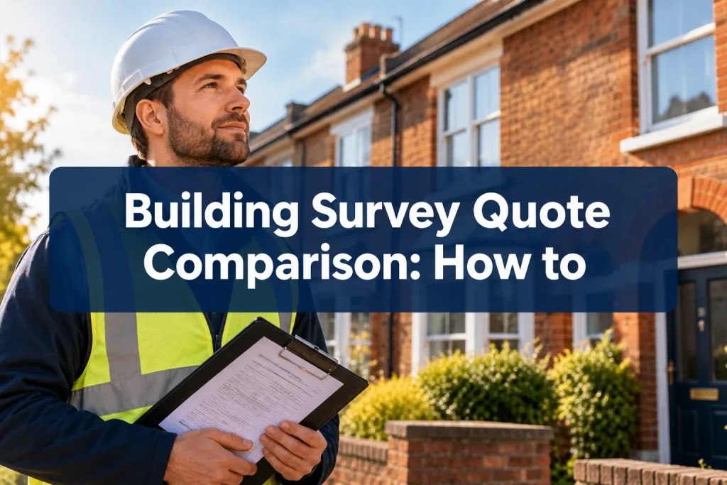 Building Survey Quote Comparison: How to Read UK Surveyor Proposals and Avoid Hidden Extras